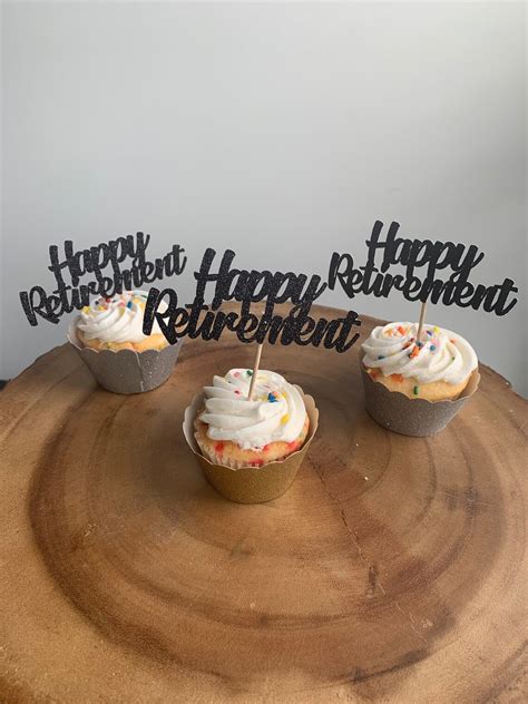 Retirement cupcake toppers - Retirement Cupcake Toppers, Editable Cupcake Toppers, Black Gold Confetti Dot Cupcake Toppers, Instant Download, Personalized Cupcakes. (4.4k) $3.60. $4.00 (10% off) Golden Girls Cupcake Toppers . DIY Printable Download . Golden Girls Party . Reunion . Birthday . 